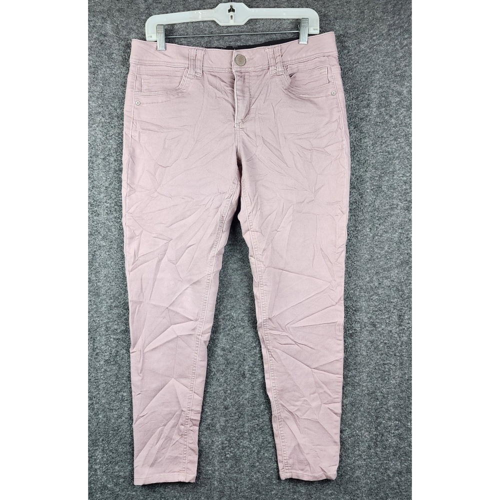 Democracy Ab Solution Skinny Pants Womens 8 Pink Dusty Rose B1304PEX2XX